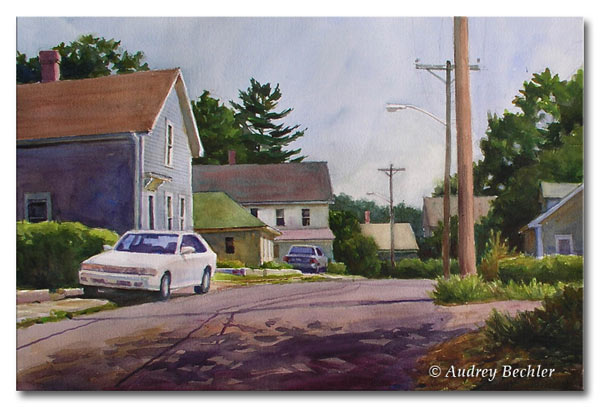 Watercolor by Audrey Bechler Waldoboro, Maine