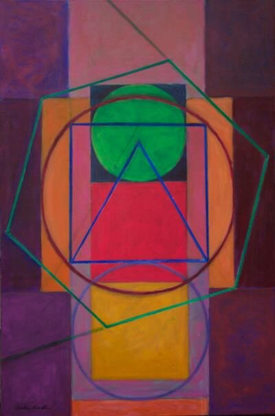 #587 'Green Circle' by Audrey Bechler Eugene, OR