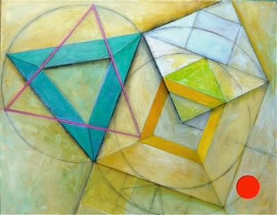 #653 'Nine, Square, and Triangles ' by Audrey Bechler Eugene, OR